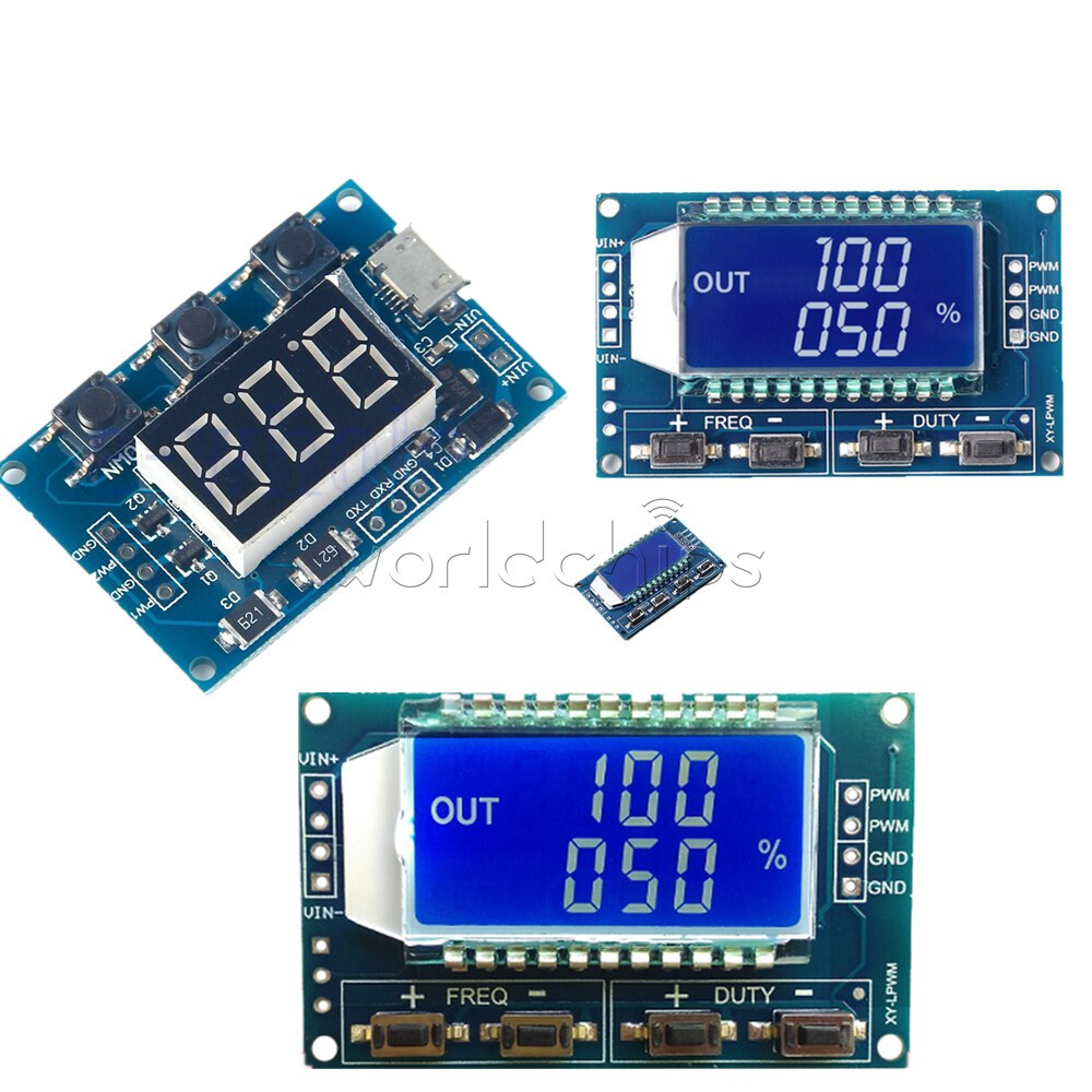 Adjustable PWM Pulse Frequency Duty Cycle Square Wave Signal Generator Module 2C