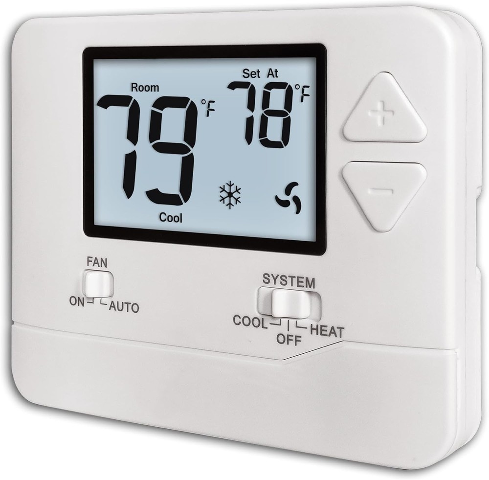 Single-Stage Thermostat for Home Systems, 1H/1C