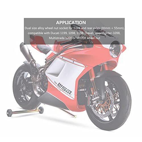 Wheel Nut Socket for Ducati - Front Rear Wheel Axle Nut Socket Tool for Ducati