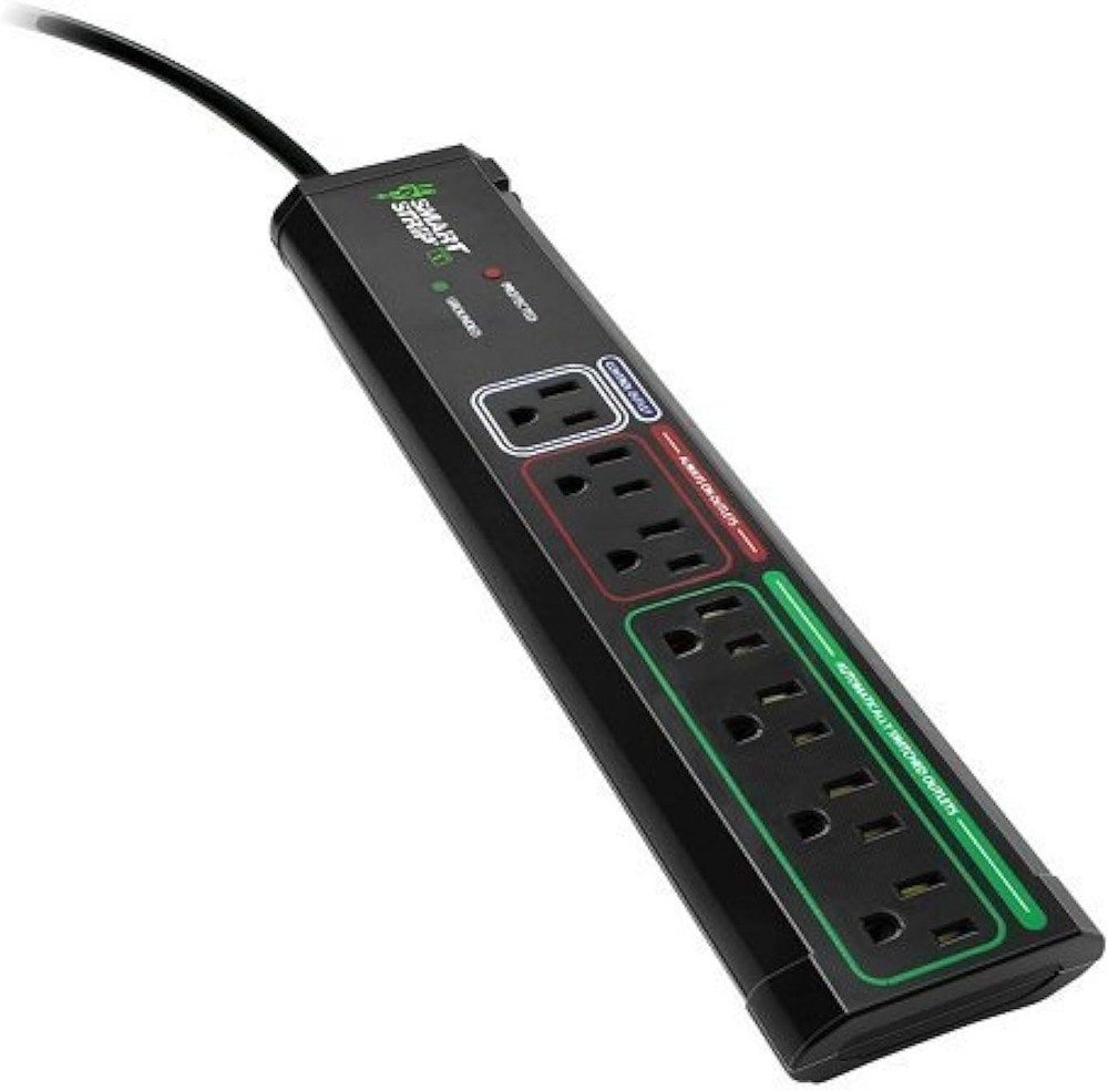 Smart Strip ECG-7MVR Energy Saving Surge Protector with Autoswitching Technology