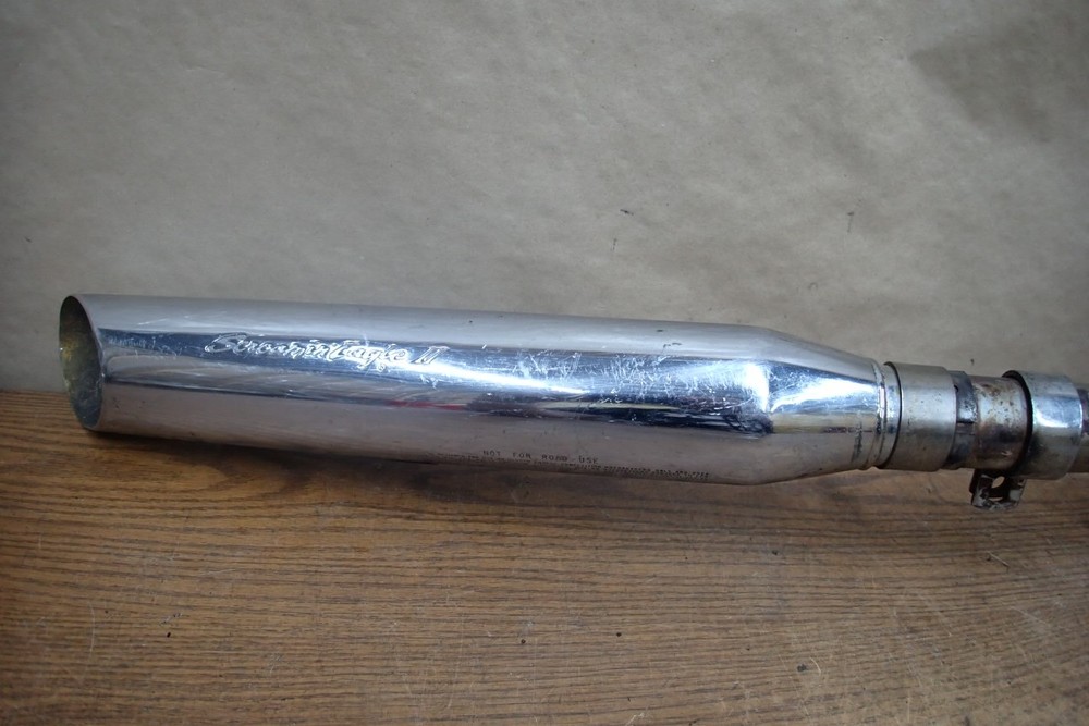 HARLEY DAVIDSON CHROME SCREAMIN EAGLE II EXHAUST PIPE HEADER MUFFLER