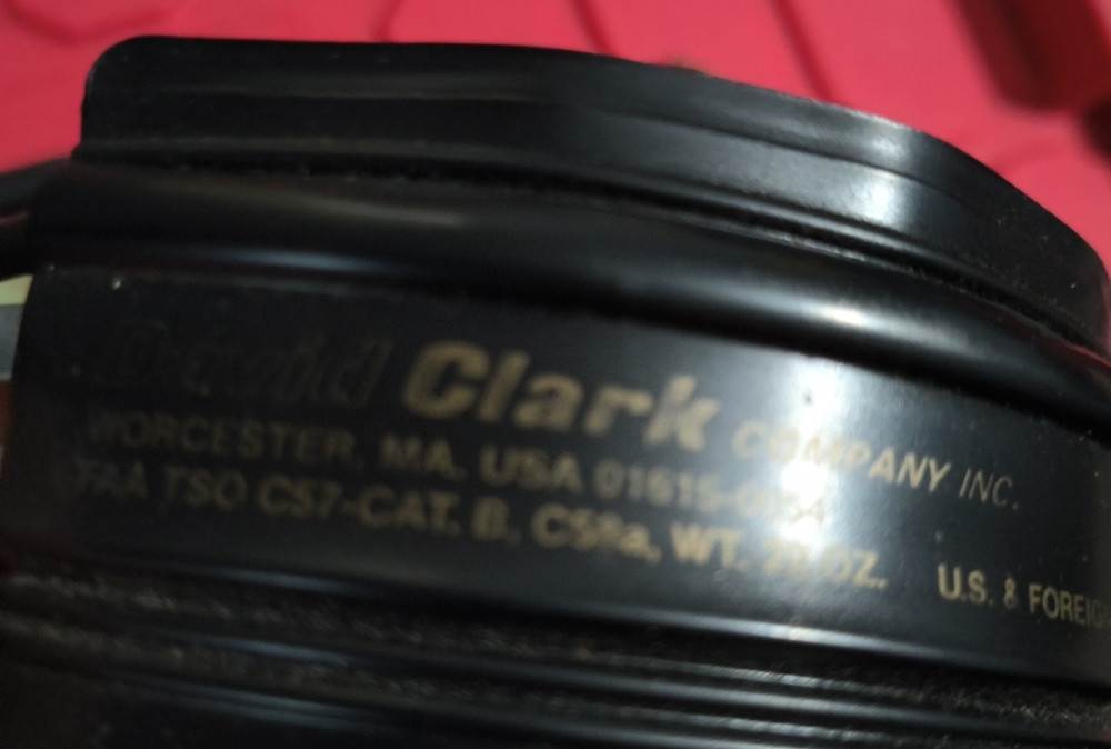 David-Clark H10-60 Aviation Headset with Microphone - Pre-owned (untested)