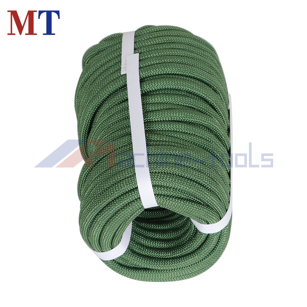 Strong Pulling Rope Braided Polyester Rope 3/8" × 100' 3520Lbs (Armygreen)