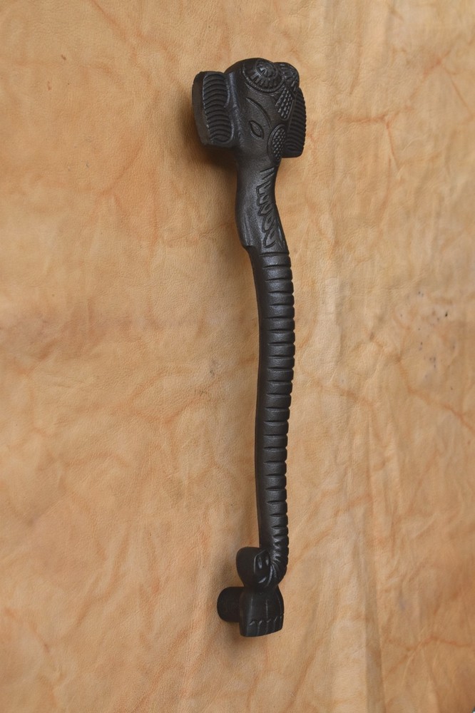 Vintage style Cast iron Large Front door gate Cabinet Elephant Face handle pull