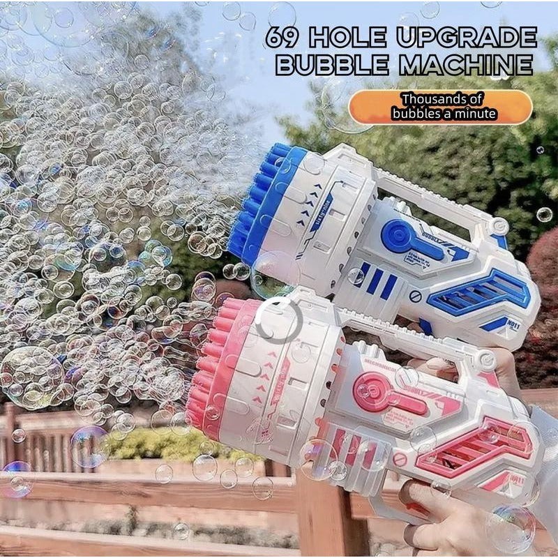 Bubble Machine -69 Holes Bubble Gun Blower Bubbles Toy