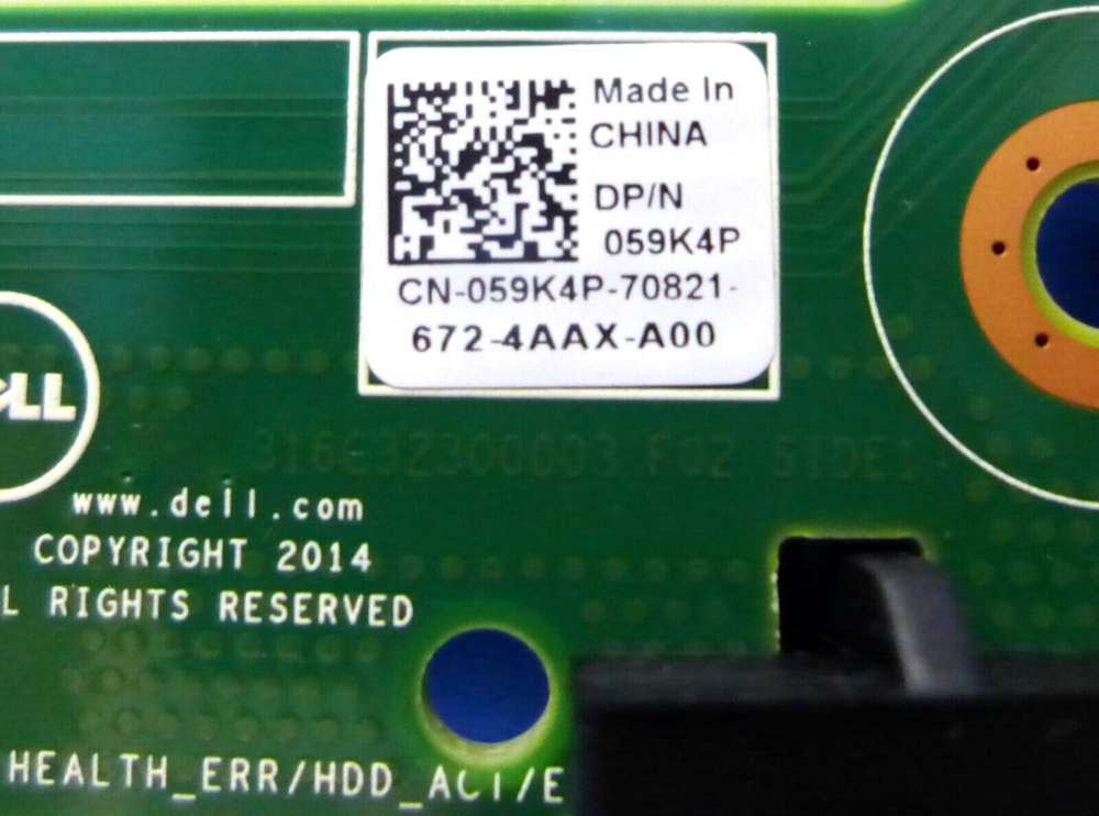 Genuine Dell Poweredge R220 Front Server Control Panel 59K4P