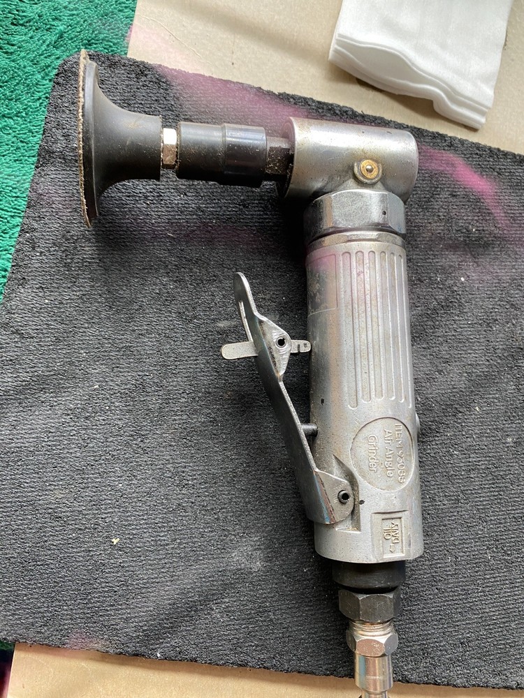 Central Pneumatic Right Angle Air Die Grinder & Blade,untested