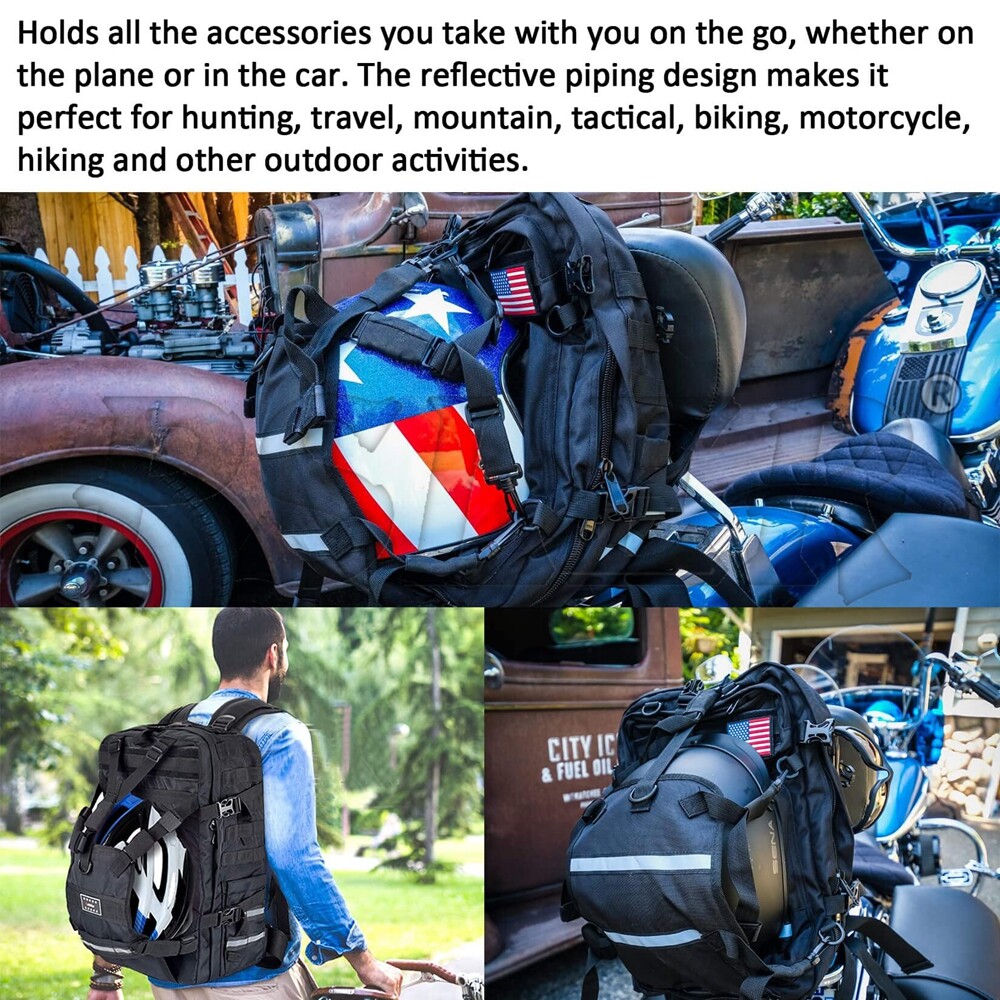 Motorcycle Helmet Luggage Backpack Bag Backpack Waterproof Men Accessories