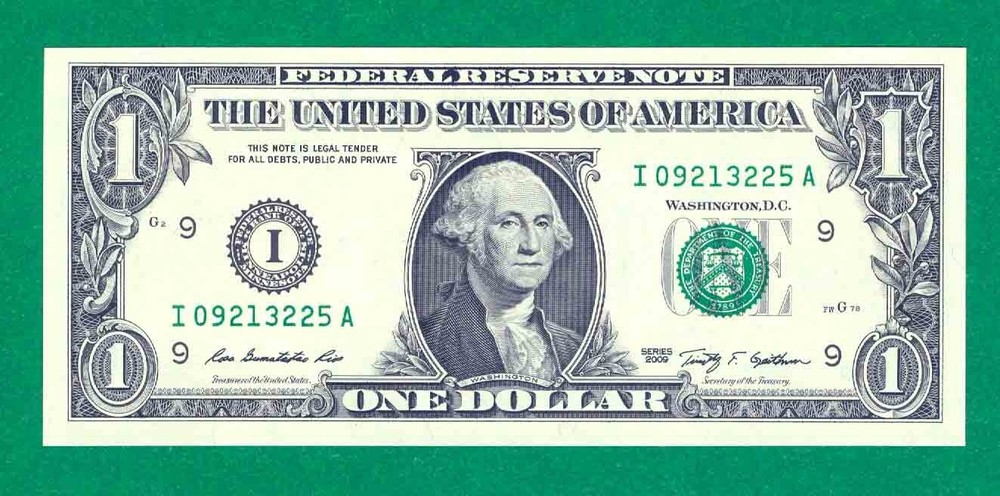 $1 2009 1 I/A BLOCK (fw) MINNEAPOLIS CU. P-1.