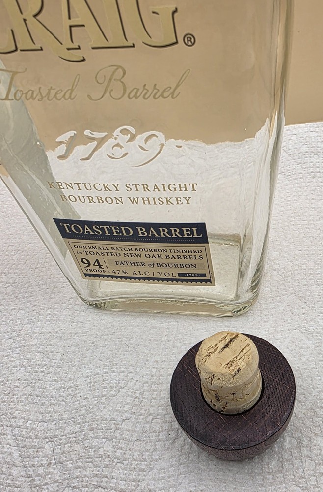 Elijah Craig Whiskey Glass Bottle 750 ml Empty