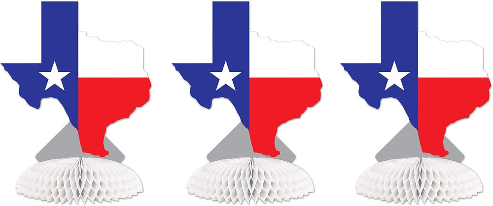 3Piece Texas Centerpieces, 8.25", , Multicolored