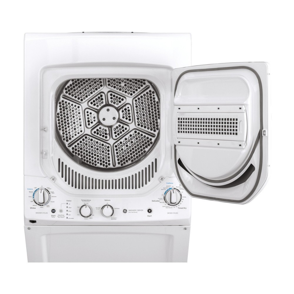 GE Unitized Spacemaker 2.3 Cu Ft Washer 4.4 Cu Ft Electric Dryer Combo