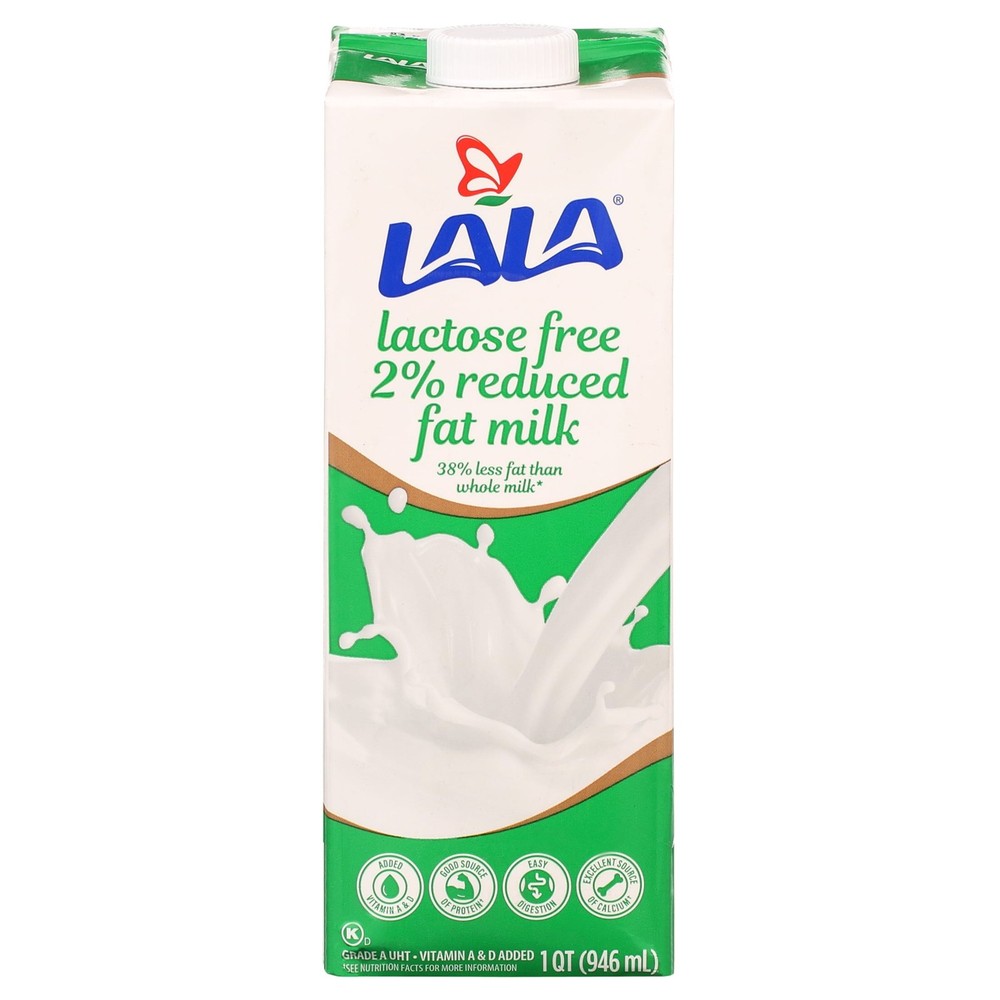 4 pack Ultra-Pasteurized Lactose Free Reduced Fat Milk 32-oz