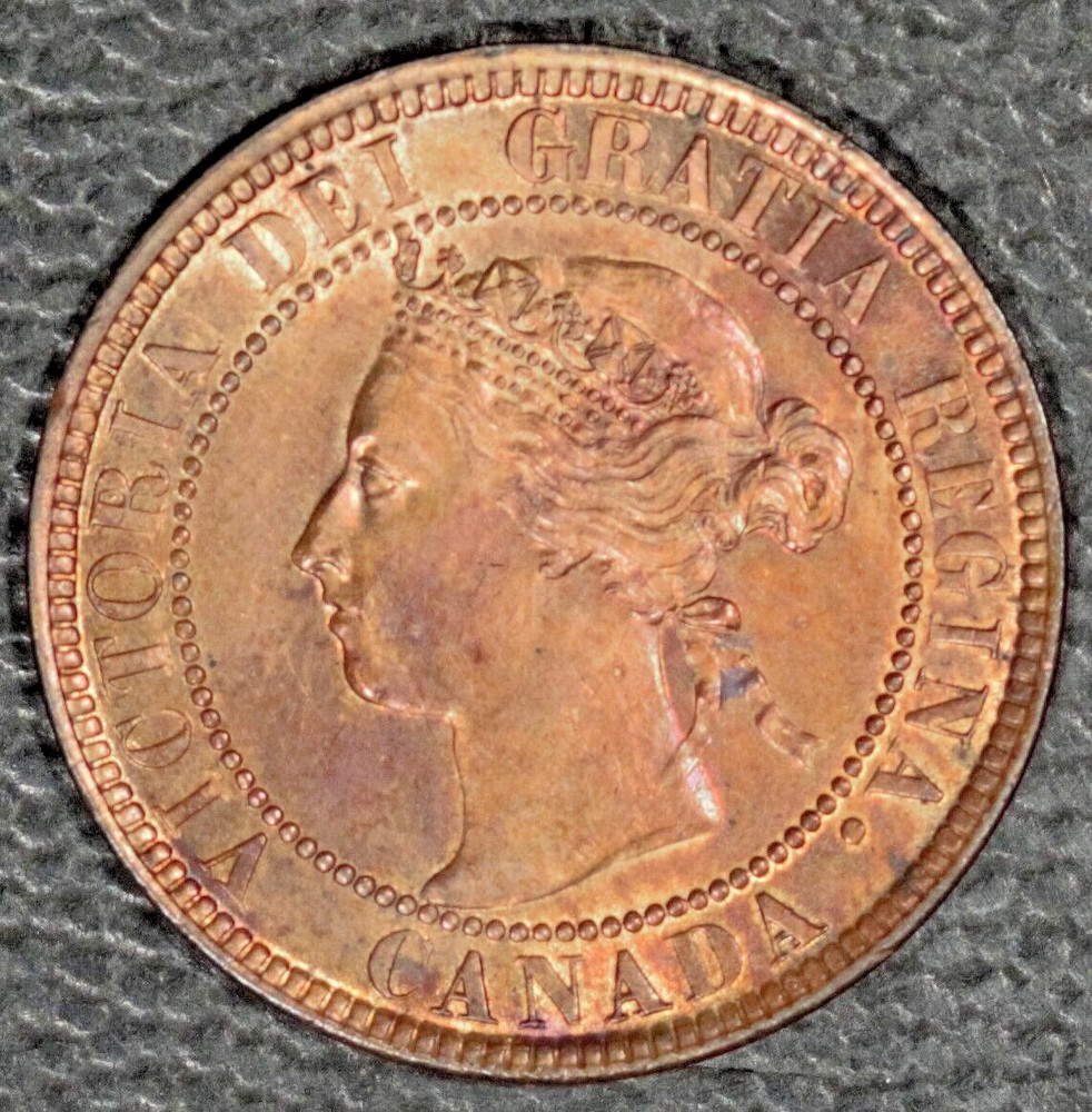 1901 Canada Large Cent, Choice BU, Toned
