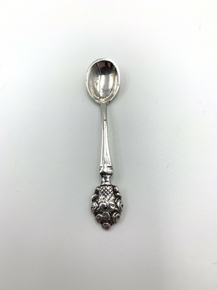 Antique .800 Salt Spoon Continental Silver