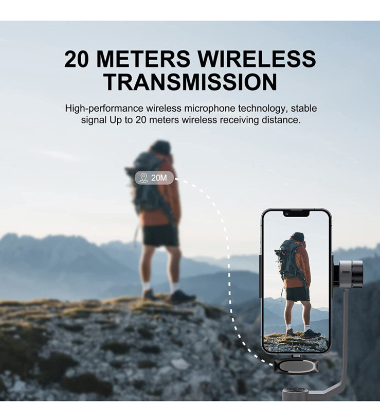 Microphone for iPhone,Professional Wireless Lavalier Microphone, Mini Clip on