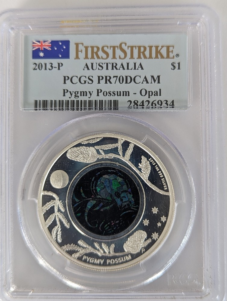 2013-P Australia Pygmy Possum Opal PCGS PR70DCAM First Strike