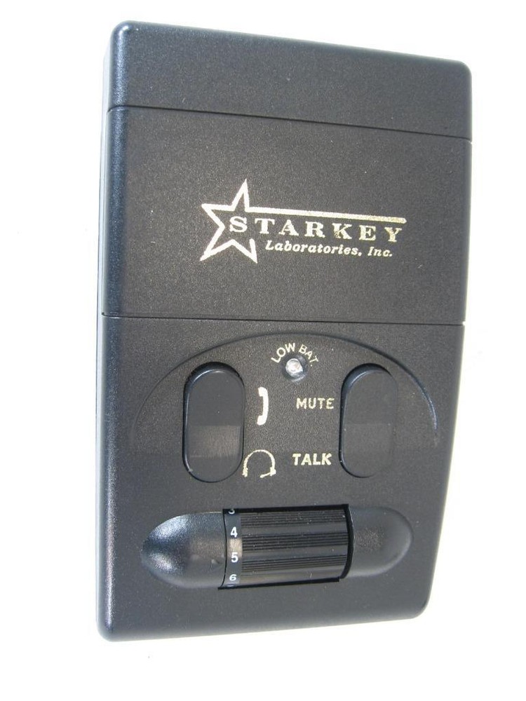 Starkey E4 Telephone Amplifier w/ Dual Headset & Accessories Tested Working