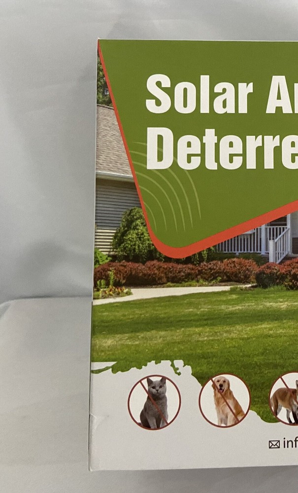 Solar animal deterrent repeller new inbox