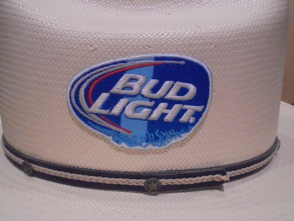 BUD LIGHT ADHESIVE BACK PATCH  3 BY 2"