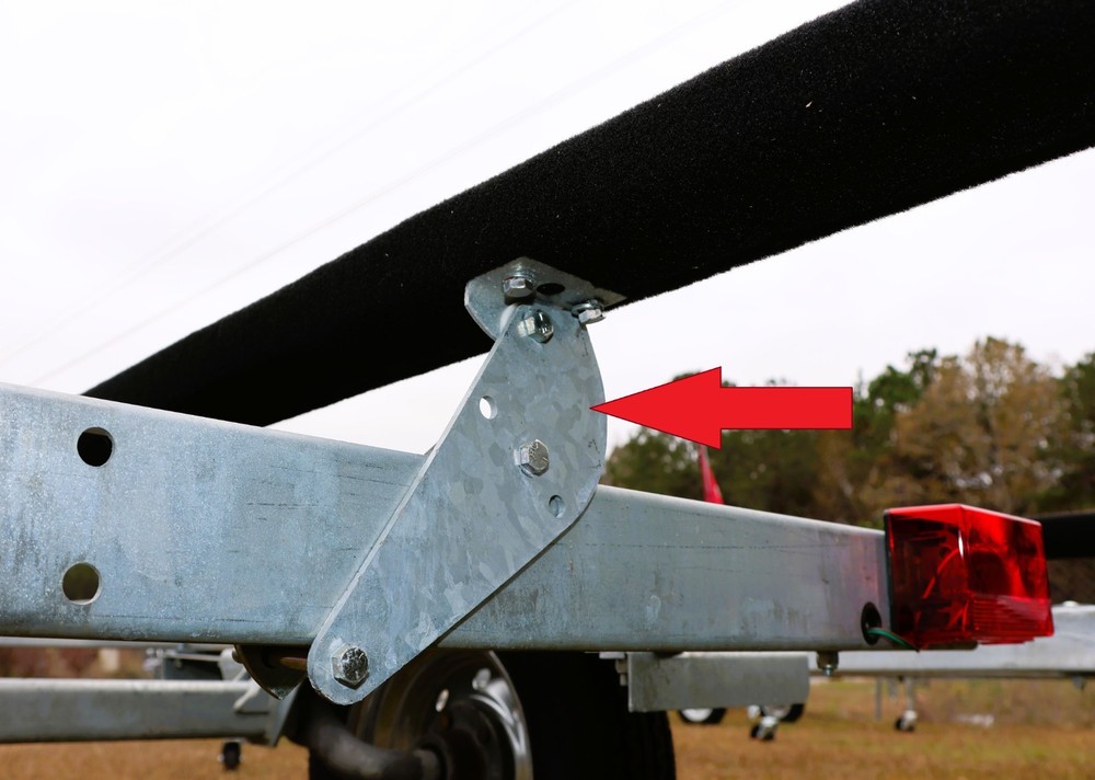 EZ Loader Boat Trailer Light Duty Trailer Bunk Mounting Bracket 250-024175-10