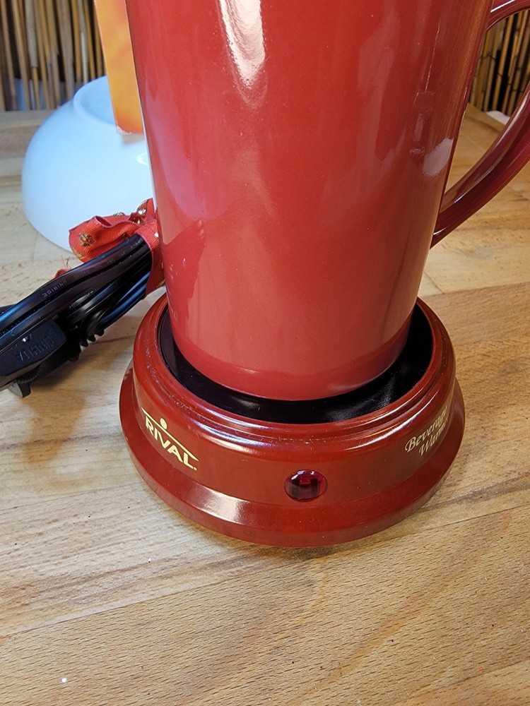 Beverage Warmer Ceramic Mug Red 12 Oz Rival Est Y2K Tested Office Gift