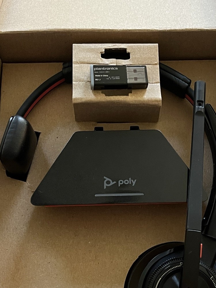 Poly Savi 8210 UC Wireless Mono Computer Headset, Over-the-Head, Black READ DESC