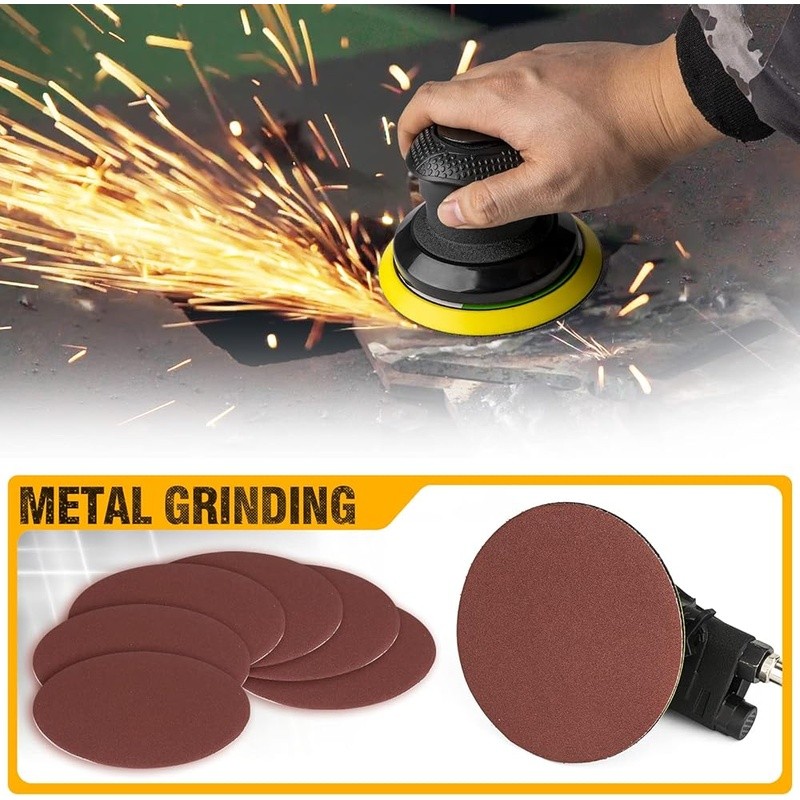 2025 Pneumatic Air Orbital Sander Adjustable Speed Dual Action Tools Accessories