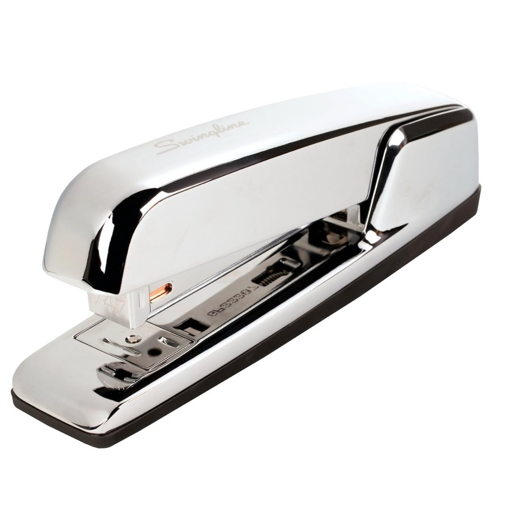 Metal Stapler 30 Sheet Capacity Office Desktop Heavy Duty Jam Free Silver