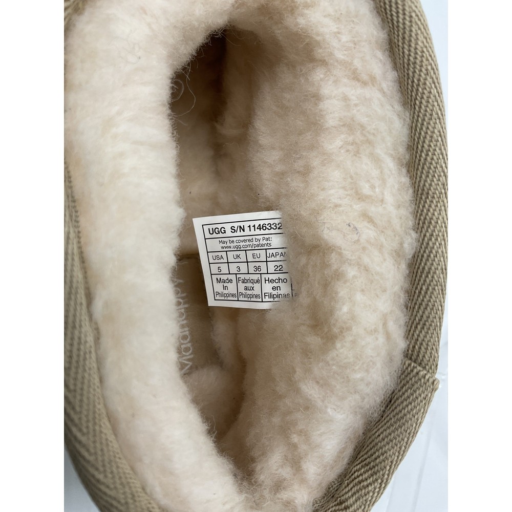 Koolaburra 'Classic' Beige Ultra Mini Boot Size 5
