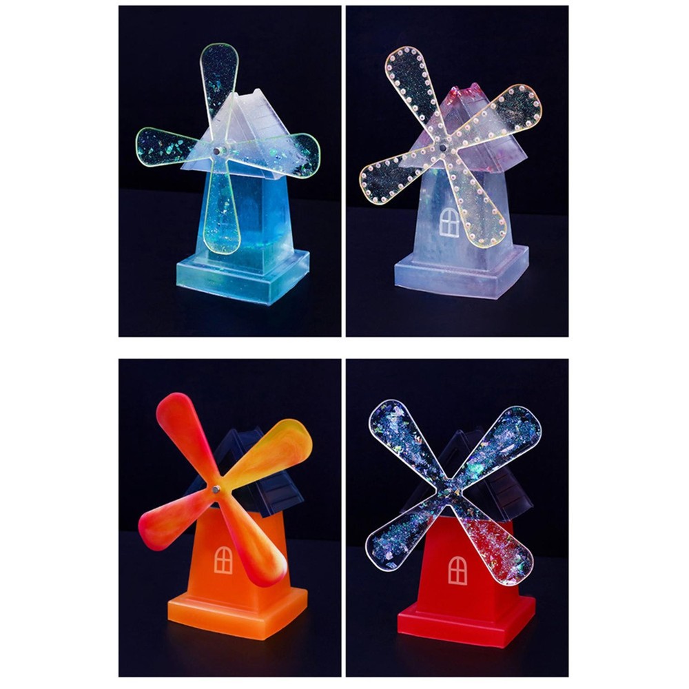 Soft Rotary Windmill Silicone Mould Resin Epoxy Casting DIY Craft Mold Tool