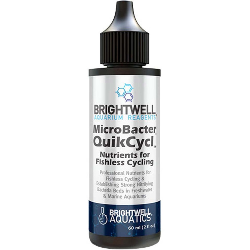 Brightwell Aquatics MicroBacter QuikCycl 60mL Rapid Aquarium Cycle Nutrients