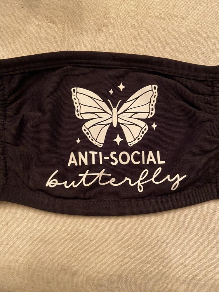 Anti Social Butterfly Facemask