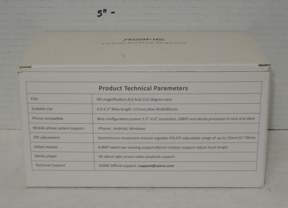 AOINE Goggles Virtual and Augmented Reality Headset iPhone Android