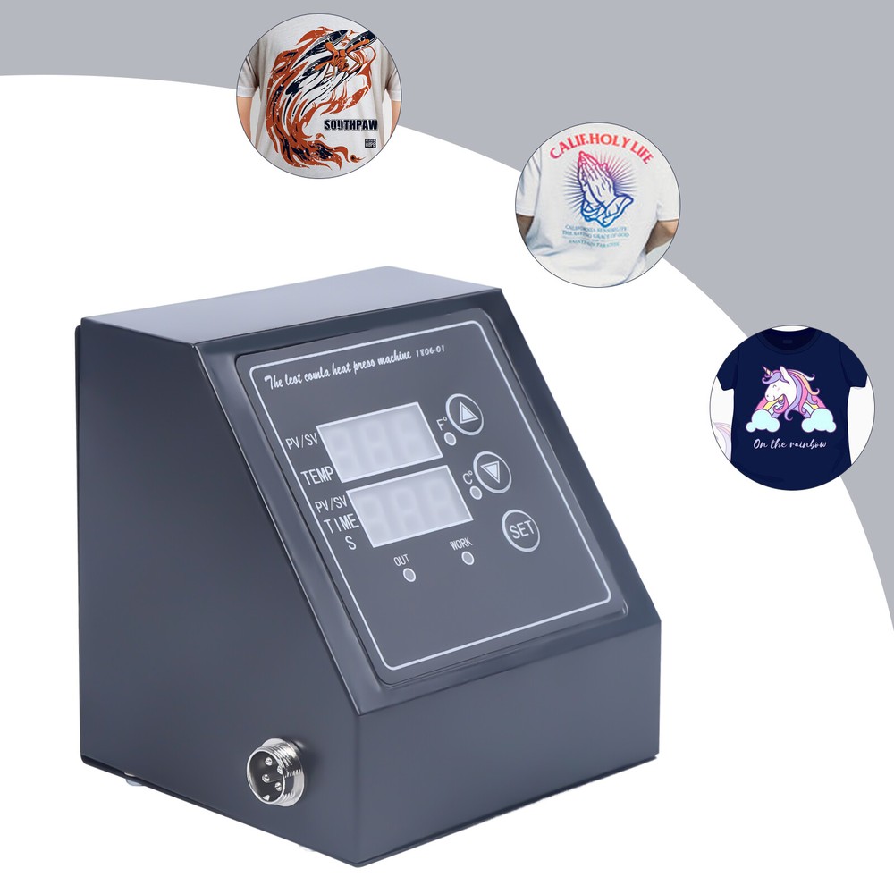 110V Heat Press Control Box Replacement for K-type Heat Transfer Machine LED