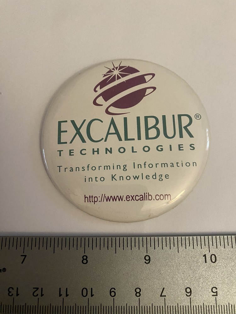 Excalibur Technologies Pin Back Button P188