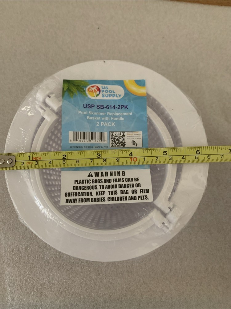 NEW 2-Pack Above Ground Replacement Pool Skimmer Baskets with Handle