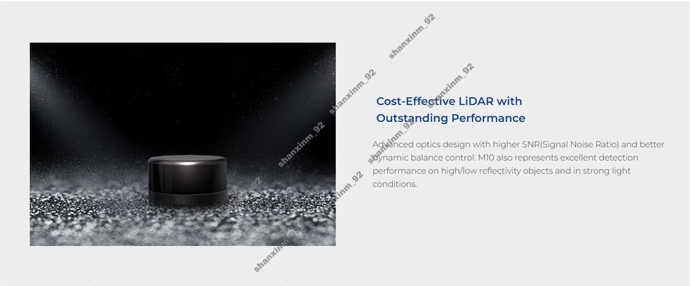 M10P Navigation Obstacle Avoidance LiDAR for Unmanned forklift、 AGV、Industrial