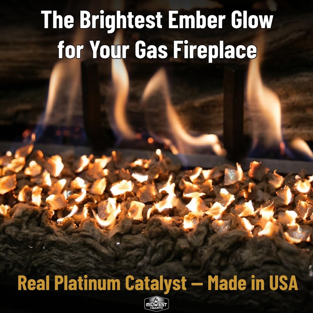 Gas Fireplace Embers