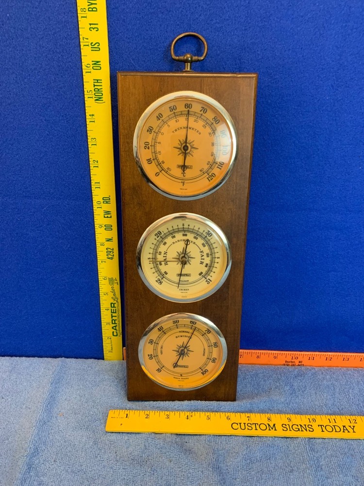 Springfield Vintage Thermometer Barometer Humidity