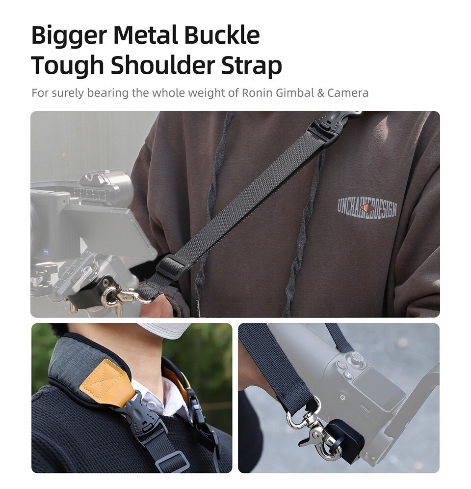 High Grade Handheld Gimbal Stabilizer Neck Shoulder Strap with Dual Hook Adjusta