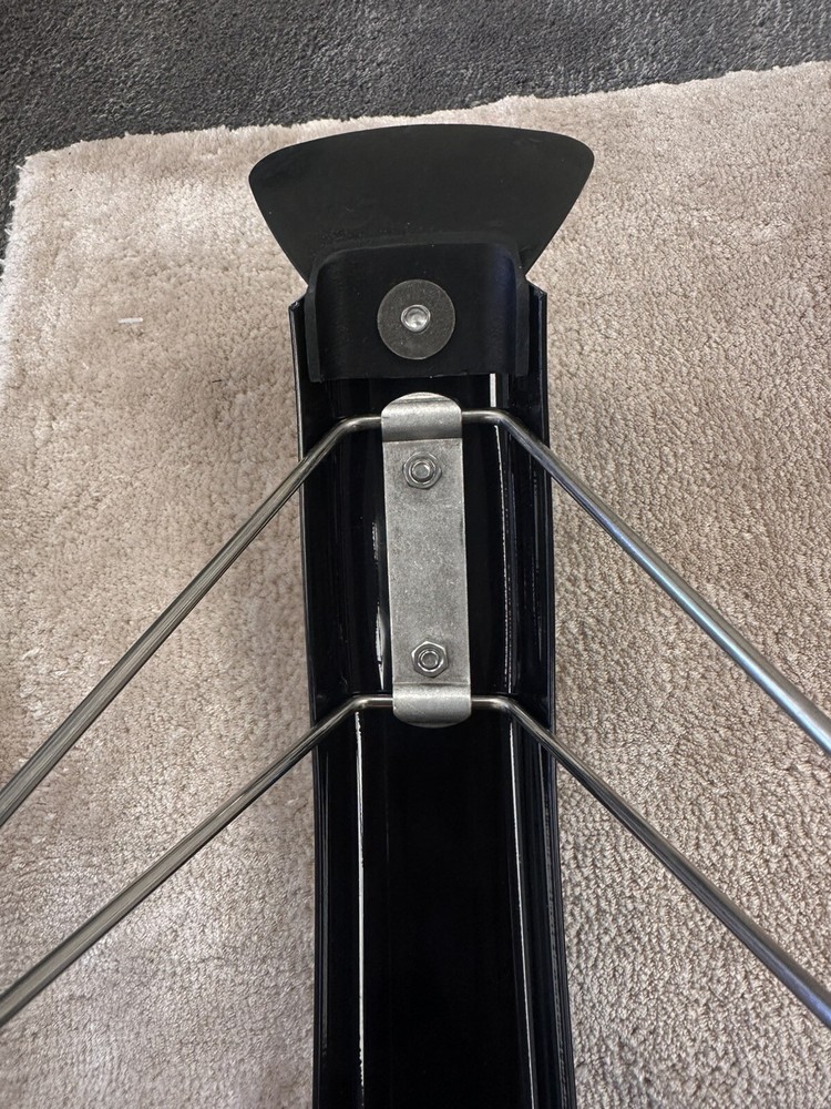 Brompton L version BLACK Rear fender Mudguard with struts, flap and roller