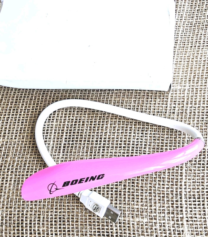 New Boeing Flexible USB LED Light Lamp Keyboard Reading Pink