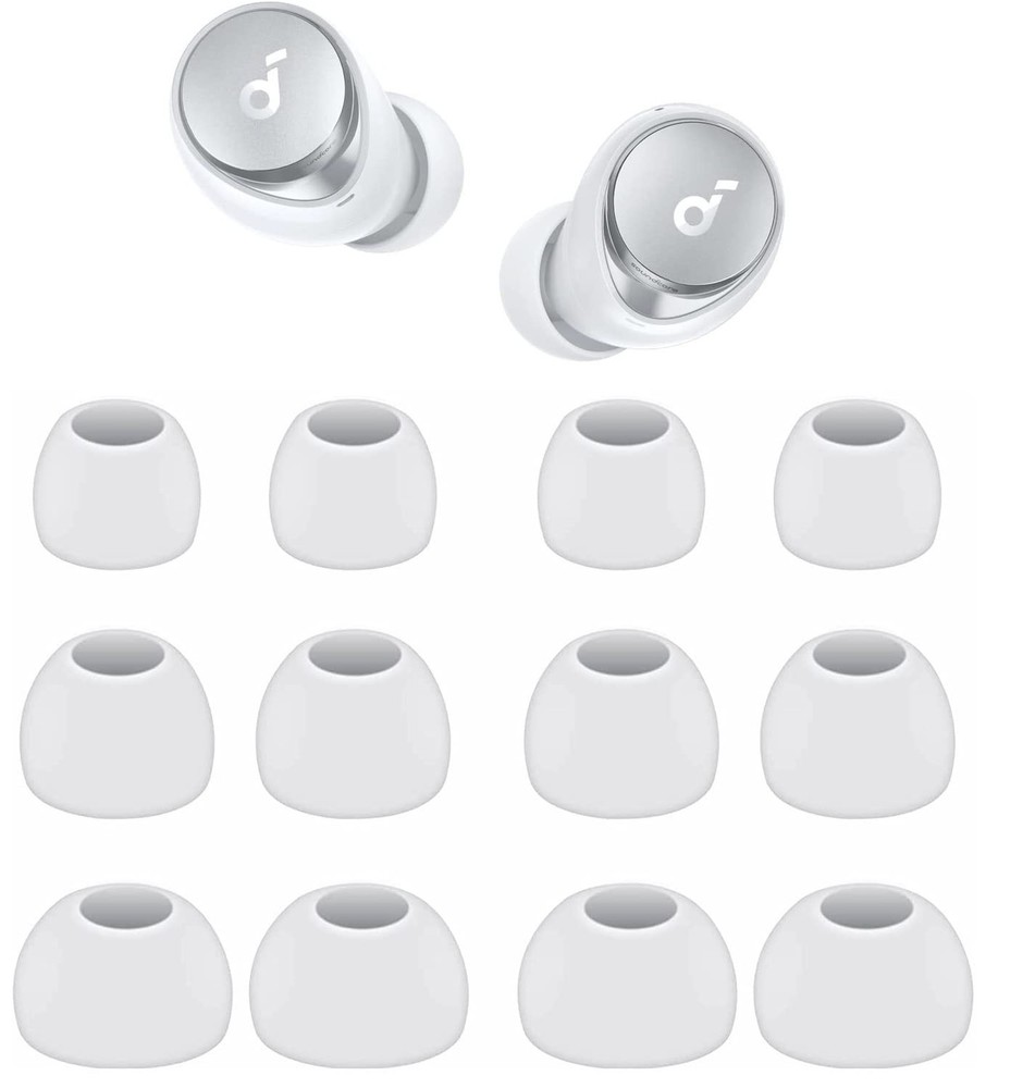 Replacement Earbuds Tips Silicone Ear Tips for an ker Soundcore Space A40, So...