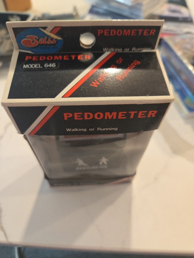 vintage pedometer walking and running
