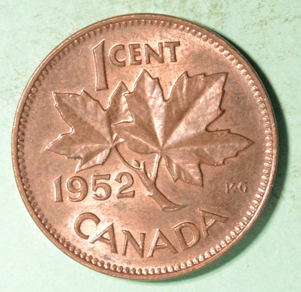 1952 - Canada Penny  - Nice Grade -  INV# D-630