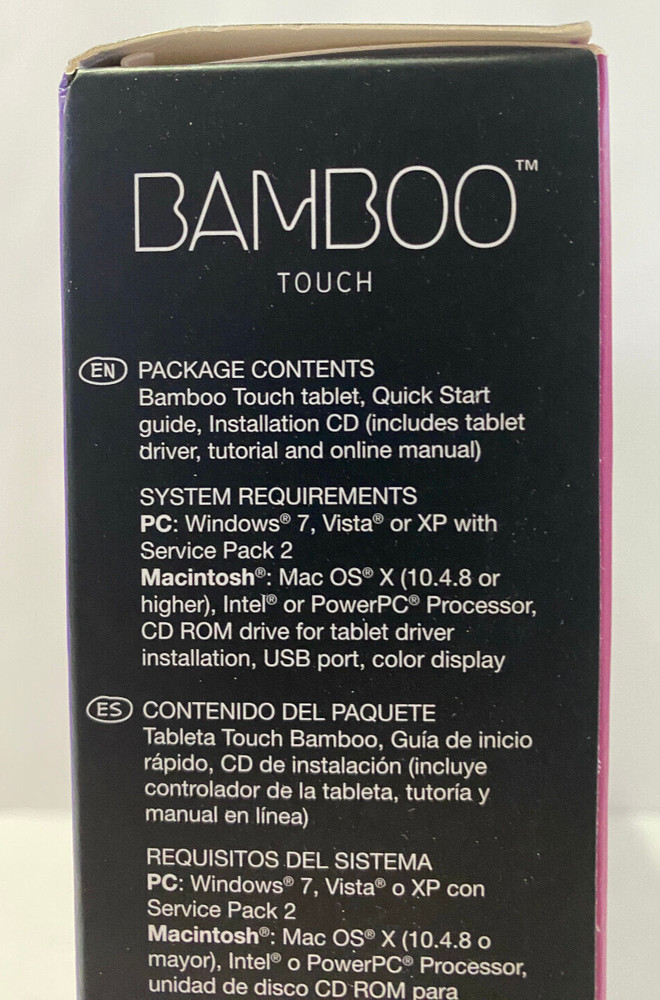 Wacom CTT460 Bamboo Touch Digital Tablet