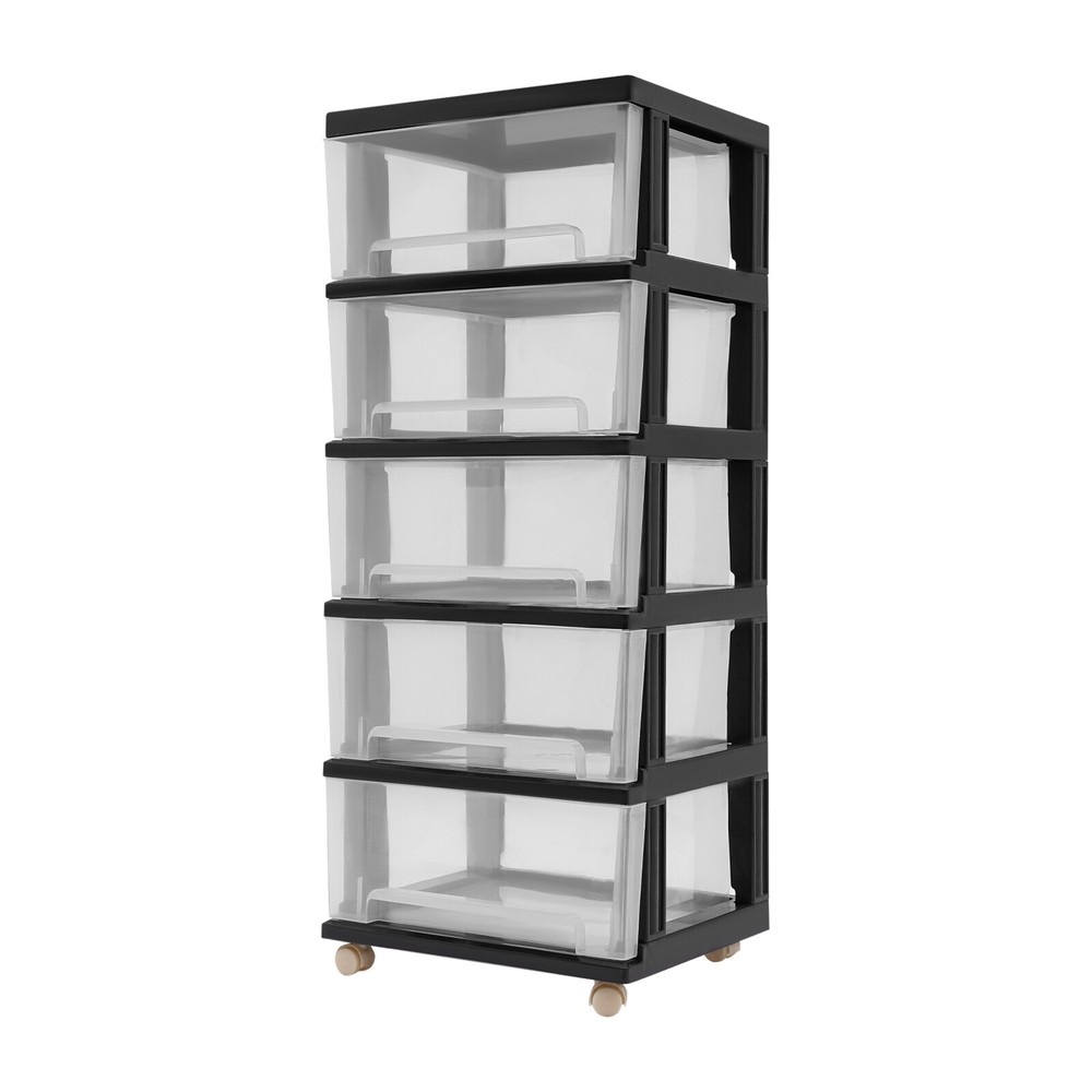 Plastic Storage Drawers, 5 Plastic Drawer Storage ,Plastic Organizer Drawer Cart