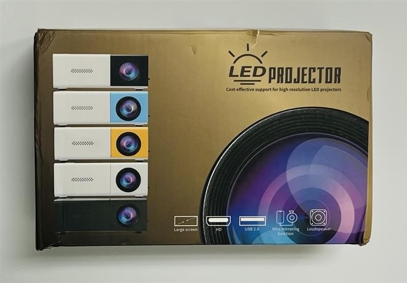 Portable White Multi-Media HD Mini LED Projector Model YG300