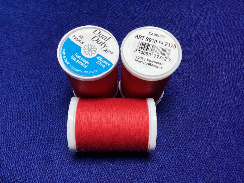 coats & clark dual duty thread xp Geranium Red 2170